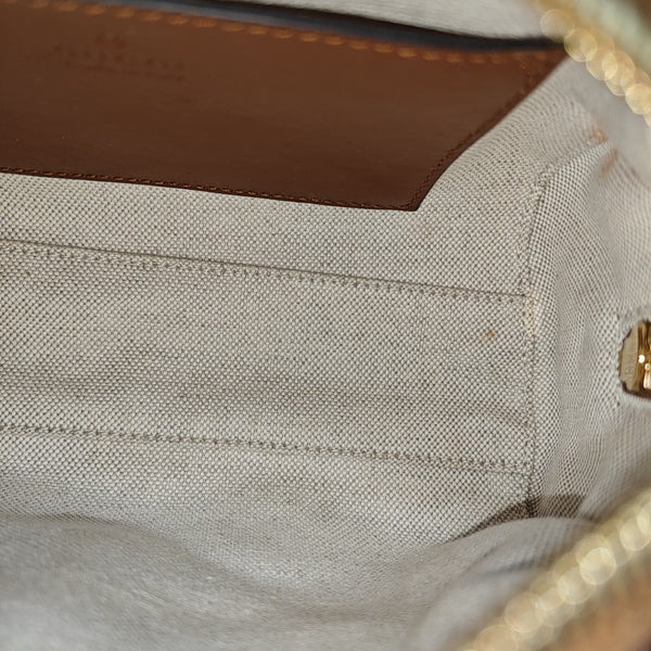 GG Matelassé Mini Quilted Calfskin Brown