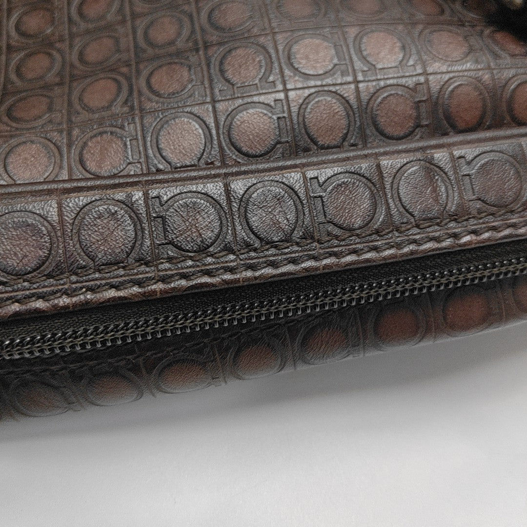 Calfskin Top Handle Bag Red