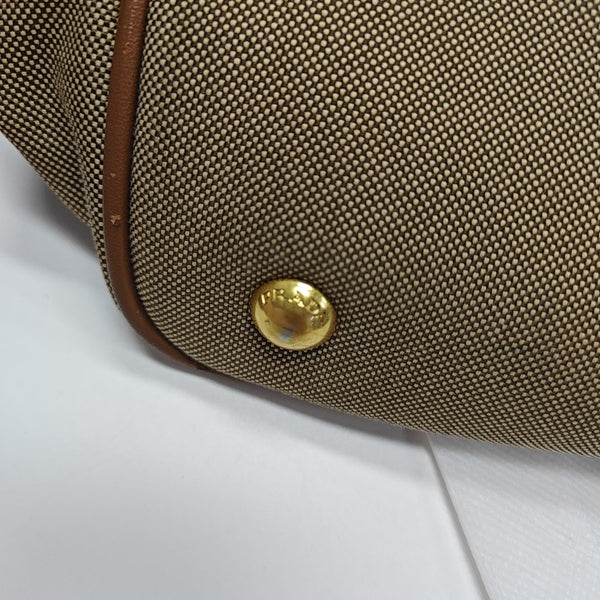 Fabric Tote Bag Brown