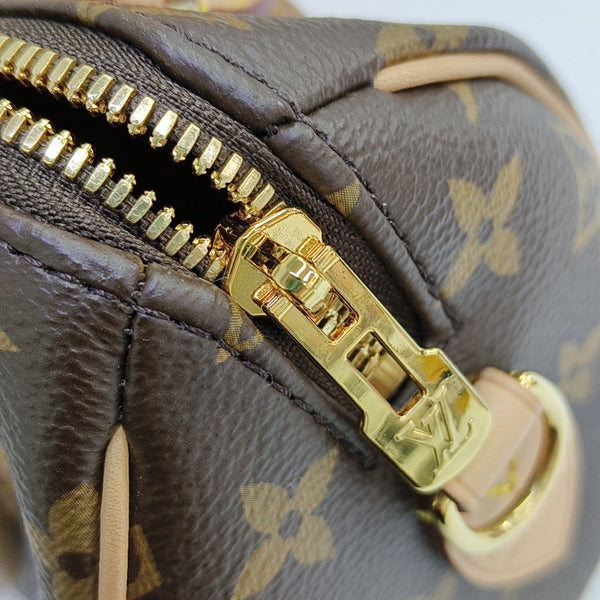 SPEEDY 20 Monogram Coated Canvas Brown