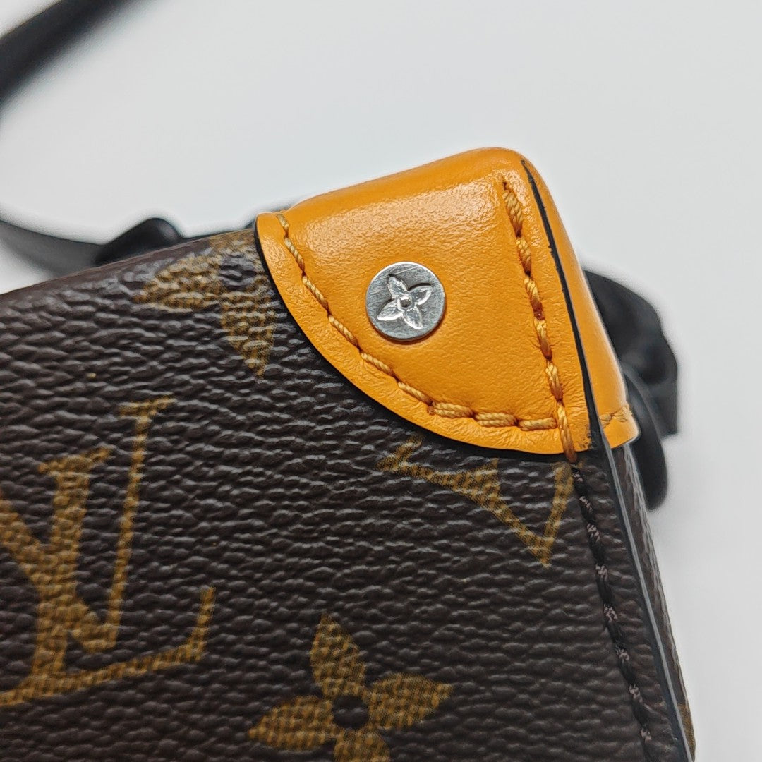 SOFT TRUNK Mini Monogram Coated Canvas Brown