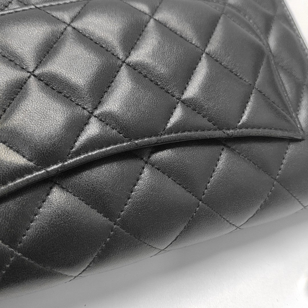 WOC Quilted Lambskin Black