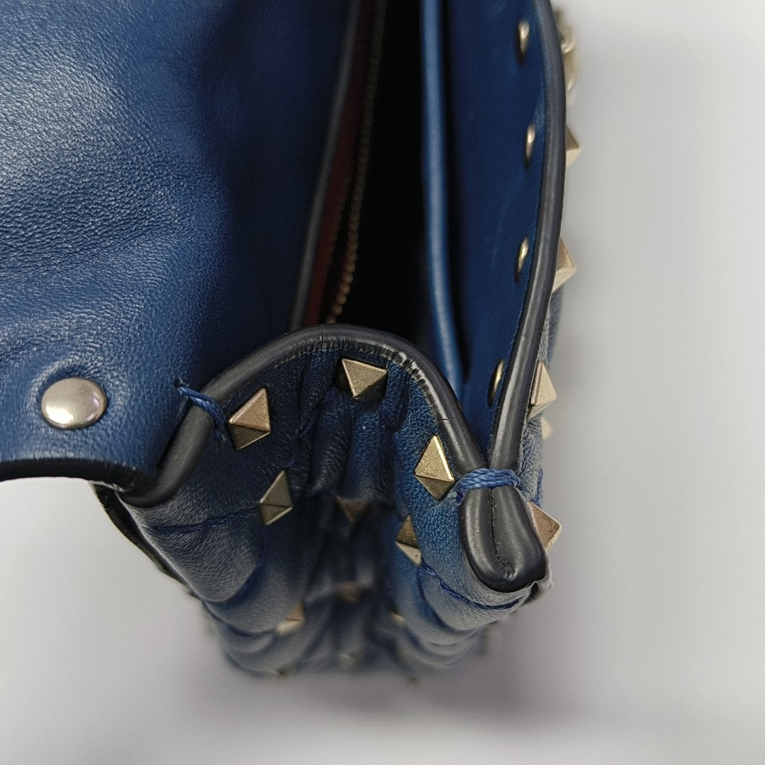 Rockstud Medium Quilted Lambskin Blue