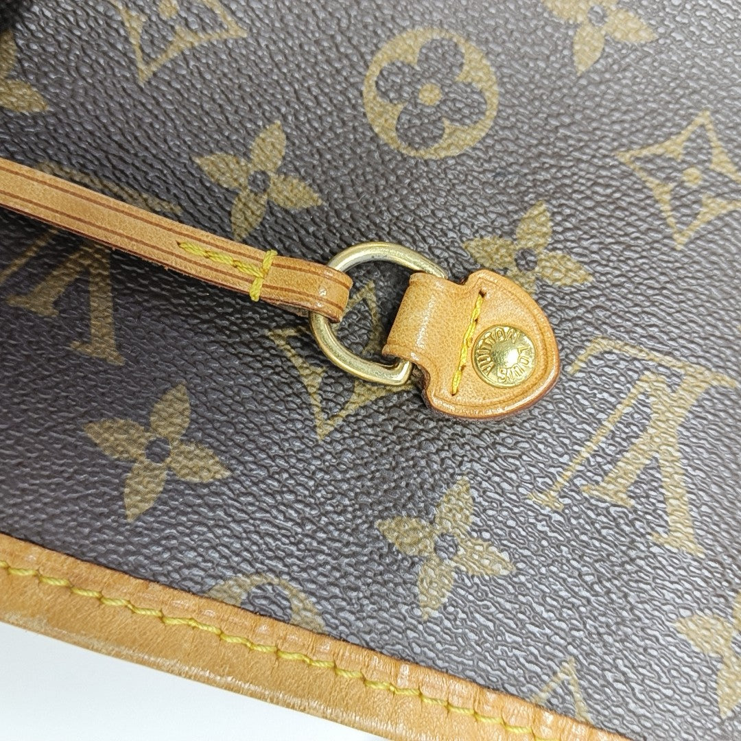 NEVERFULL GM Monogram Coated Canvas Brown