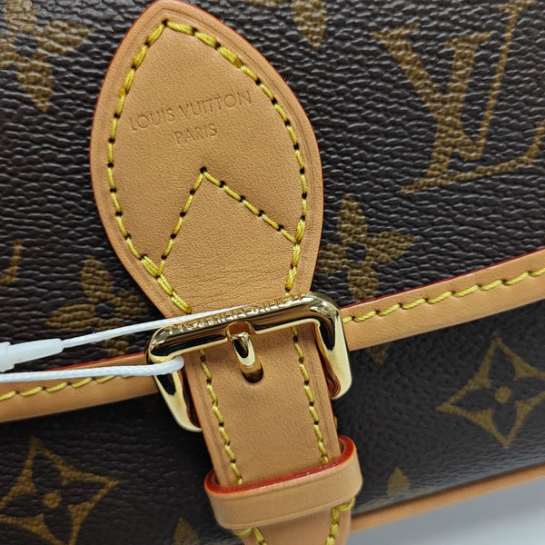 DIANE Nano Monogram Coated Canvas Brown
