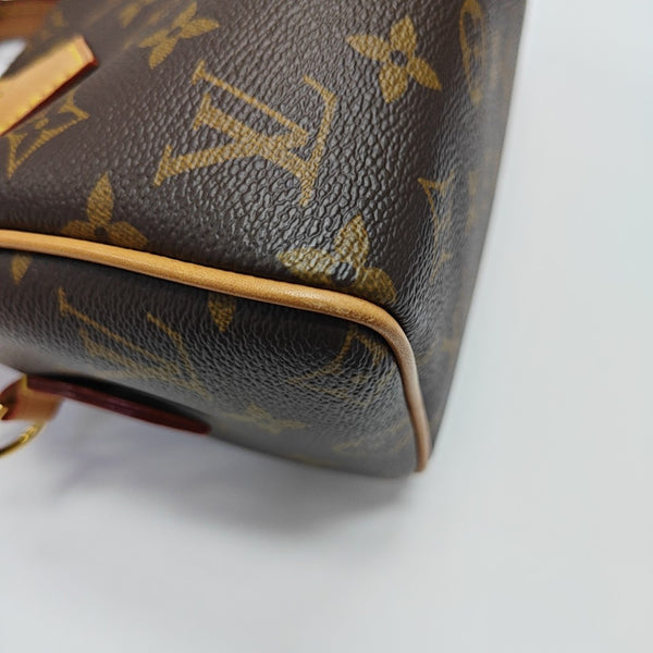 SPEEDY 20 Monogram Coated Canvas Brown