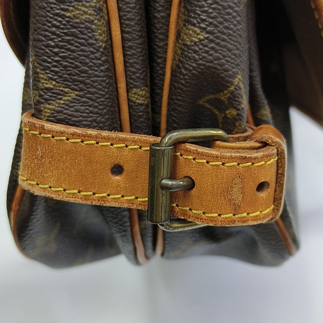 SAUMUR 30 Monogram Coated Canvas Brown