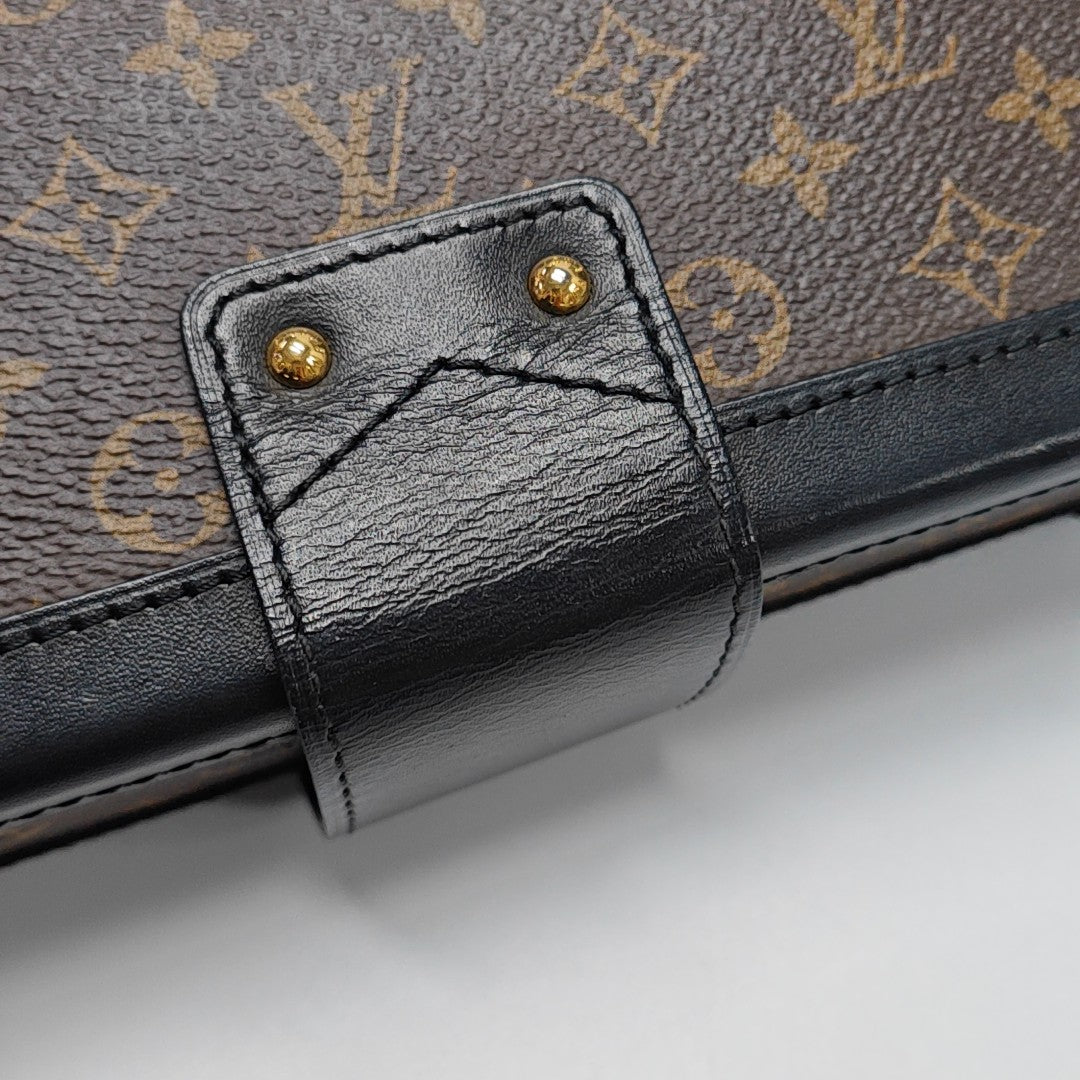 PETITE MALLE Monogram Coated Canvas Brown
