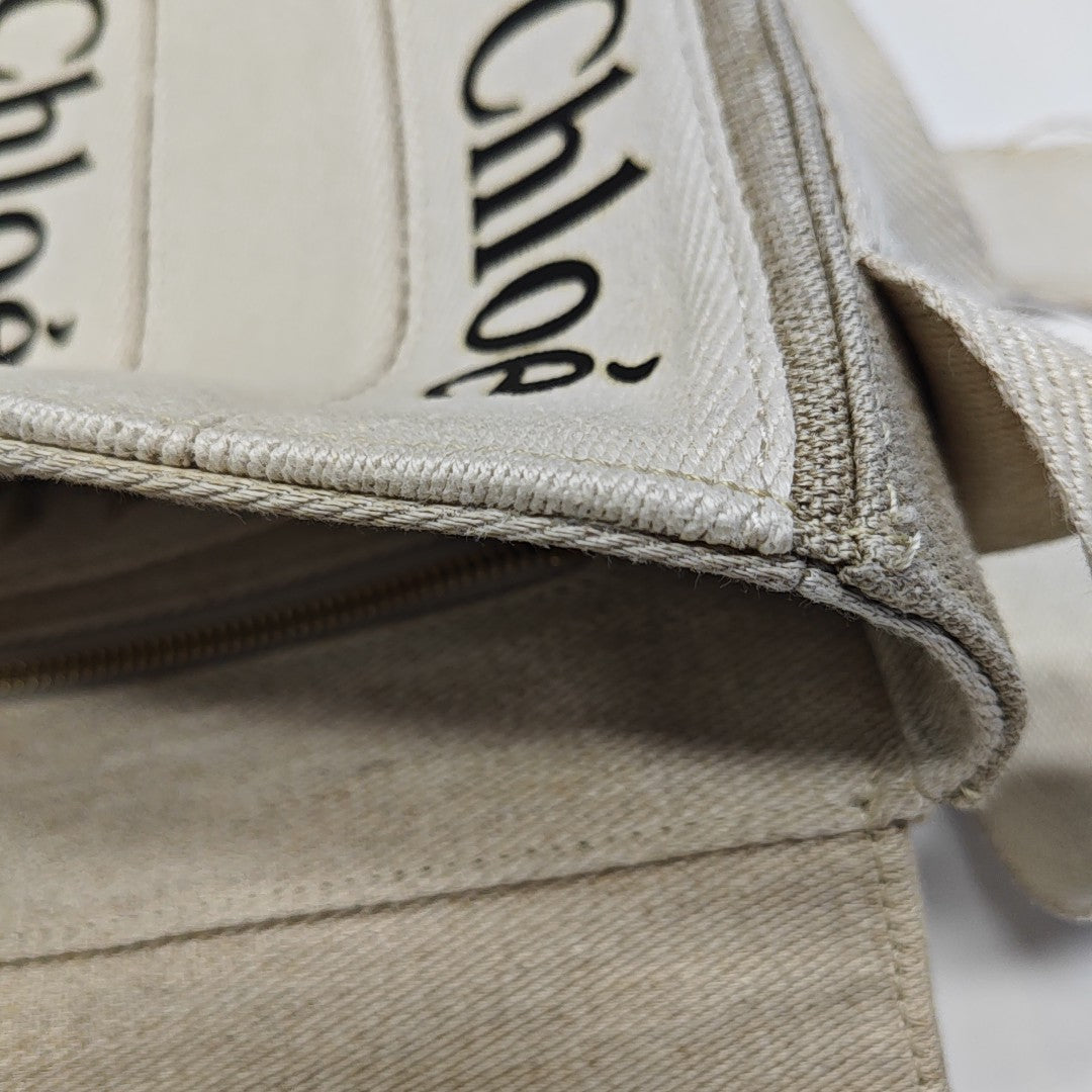 Canvas Shoulder Bag White