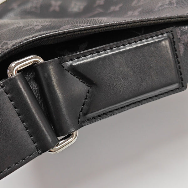 DISTRICT PM Monogram Coated Canvas Black