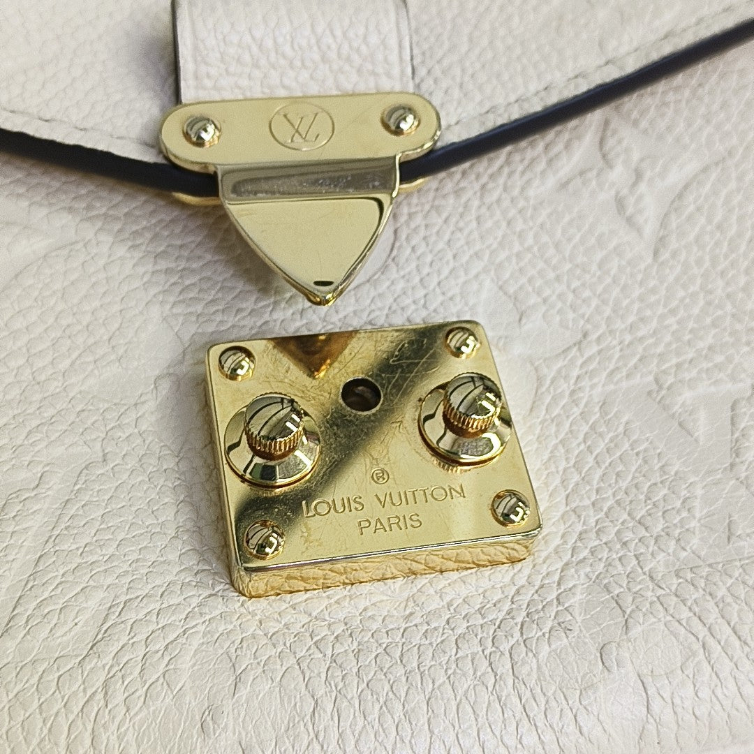 MÉTIS EAST WEST Monogram Calfskin Beige
