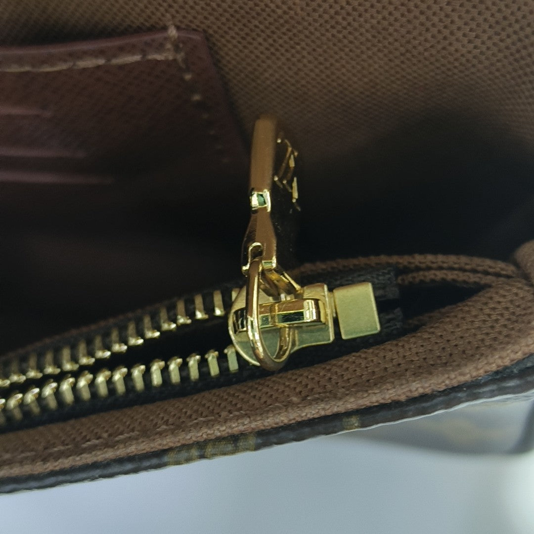 IVY Monogram Coated Canvas Brown