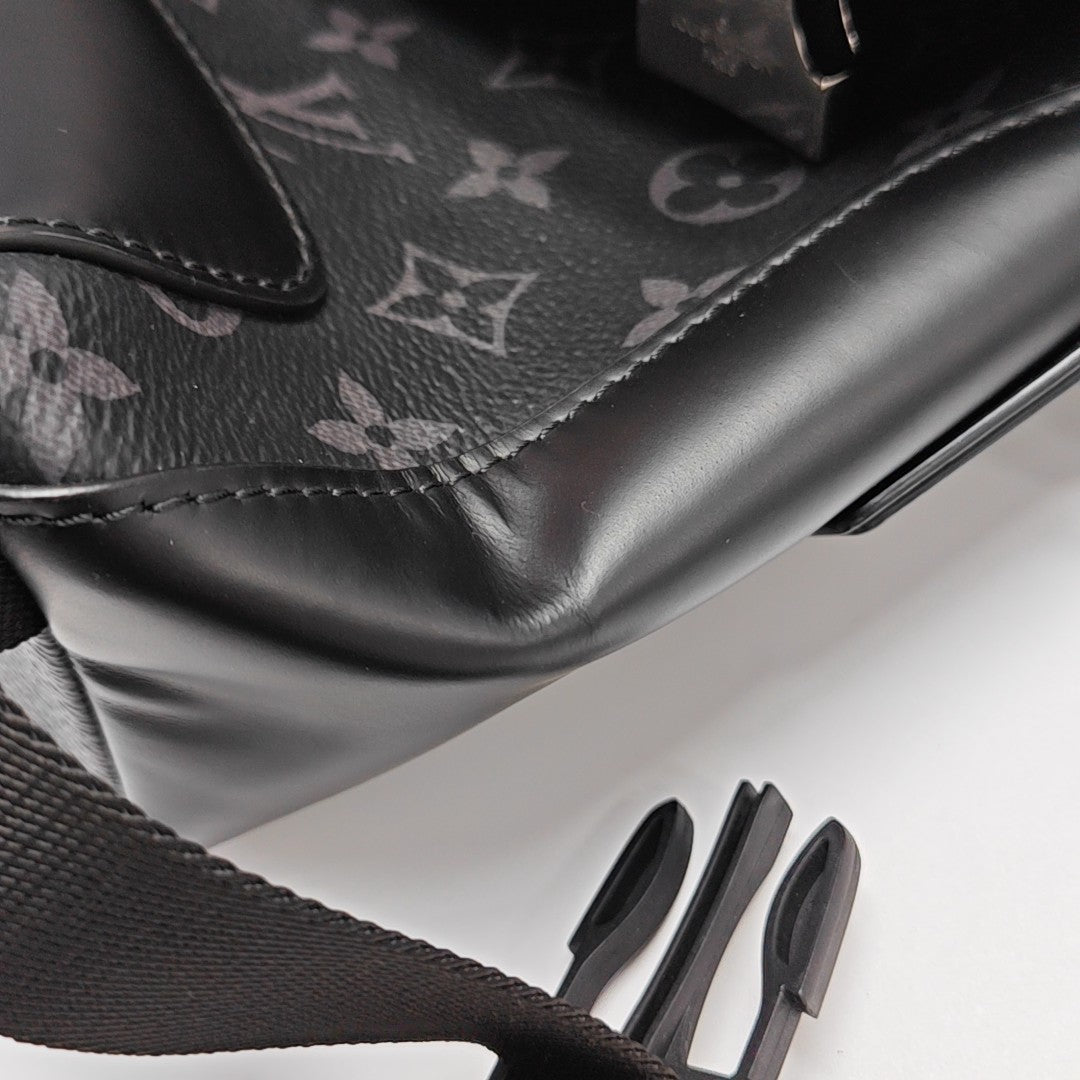 VOYAGER PM Monogram Coated Canvas Black