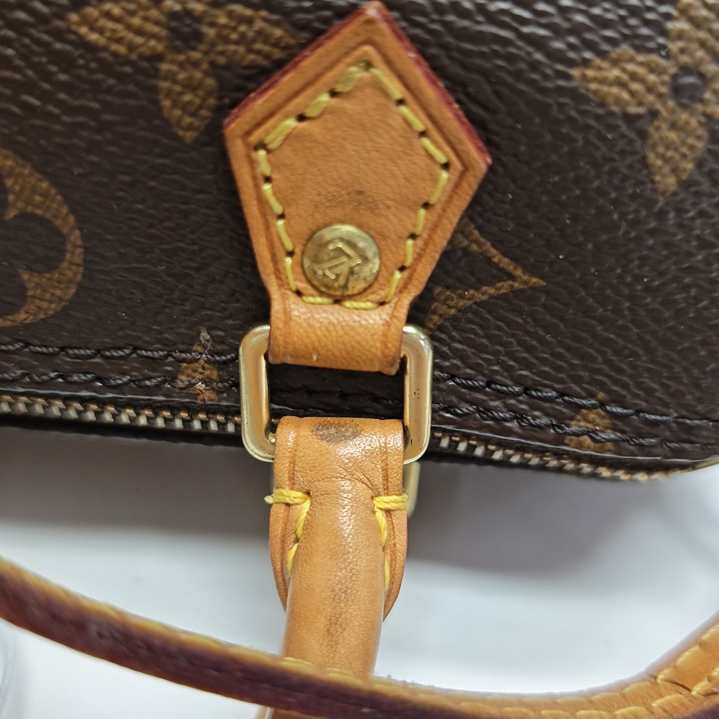 SPEEDY Nano Monogram Coated Canvas Brown