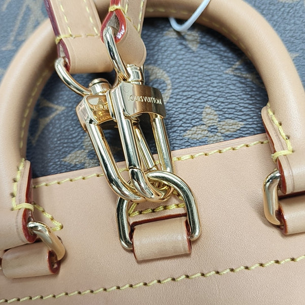 SOHO Mini Monogram Coated Canvas Brown