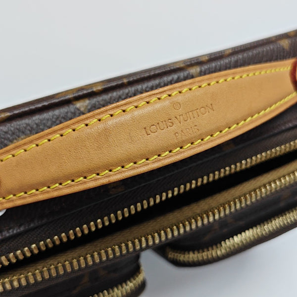 UTILITY Monogram Coated Canvas Brown