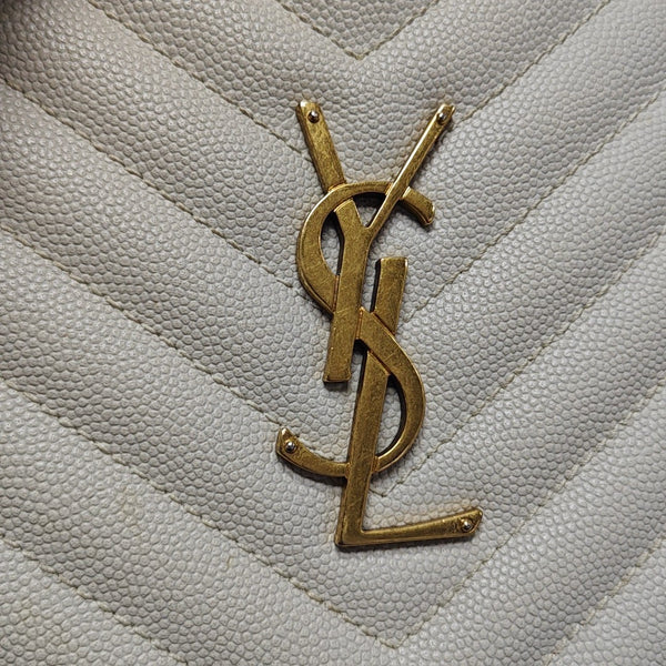 VINYLE Quilted Calfskin White