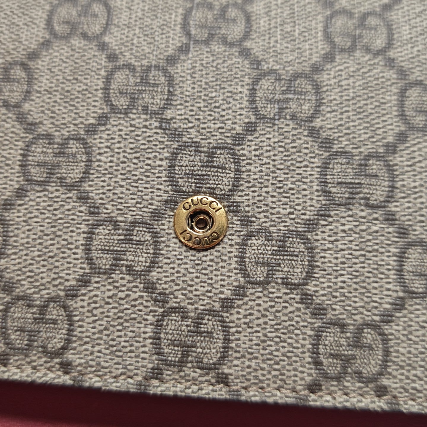 GG Supreme Mini Monogram Coated Canvas Beige
