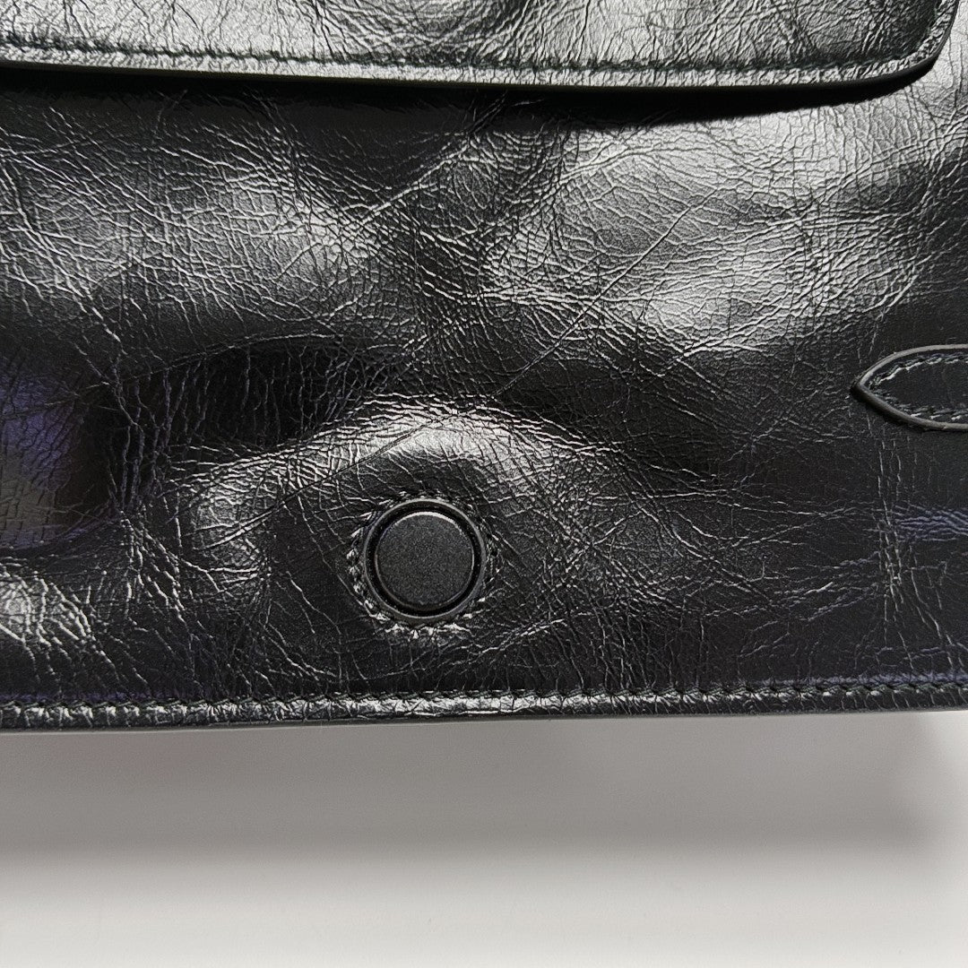 Calfskin Crossbody Bag Black