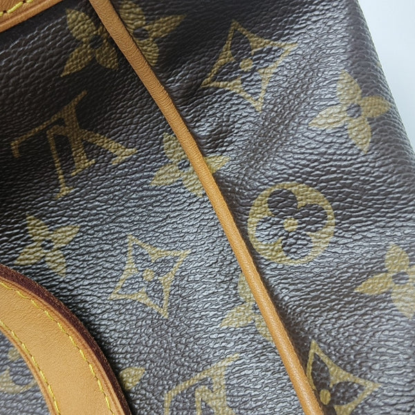 ESTRELA MM Monogram Coated Canvas Brown