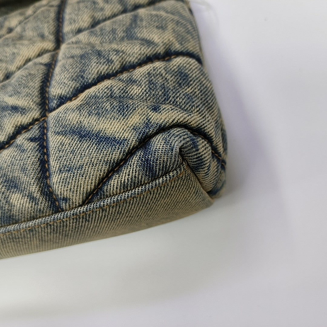 PUFFER Mini Quilted Denim Blue