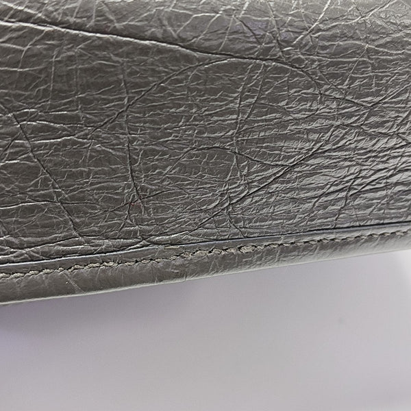 NIKI Small Chevron Calfskin Gray