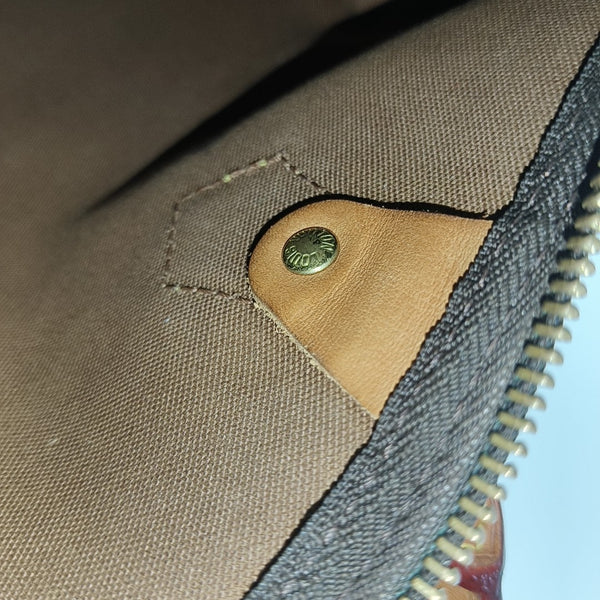 SPEEDY 30 Monogram Coated Canvas Brown