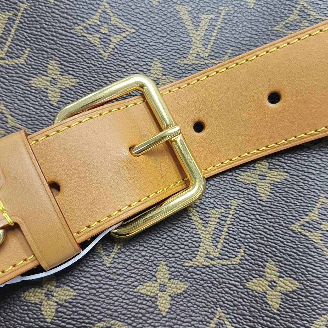 SATCHEL Monogram Coated Canvas Brown