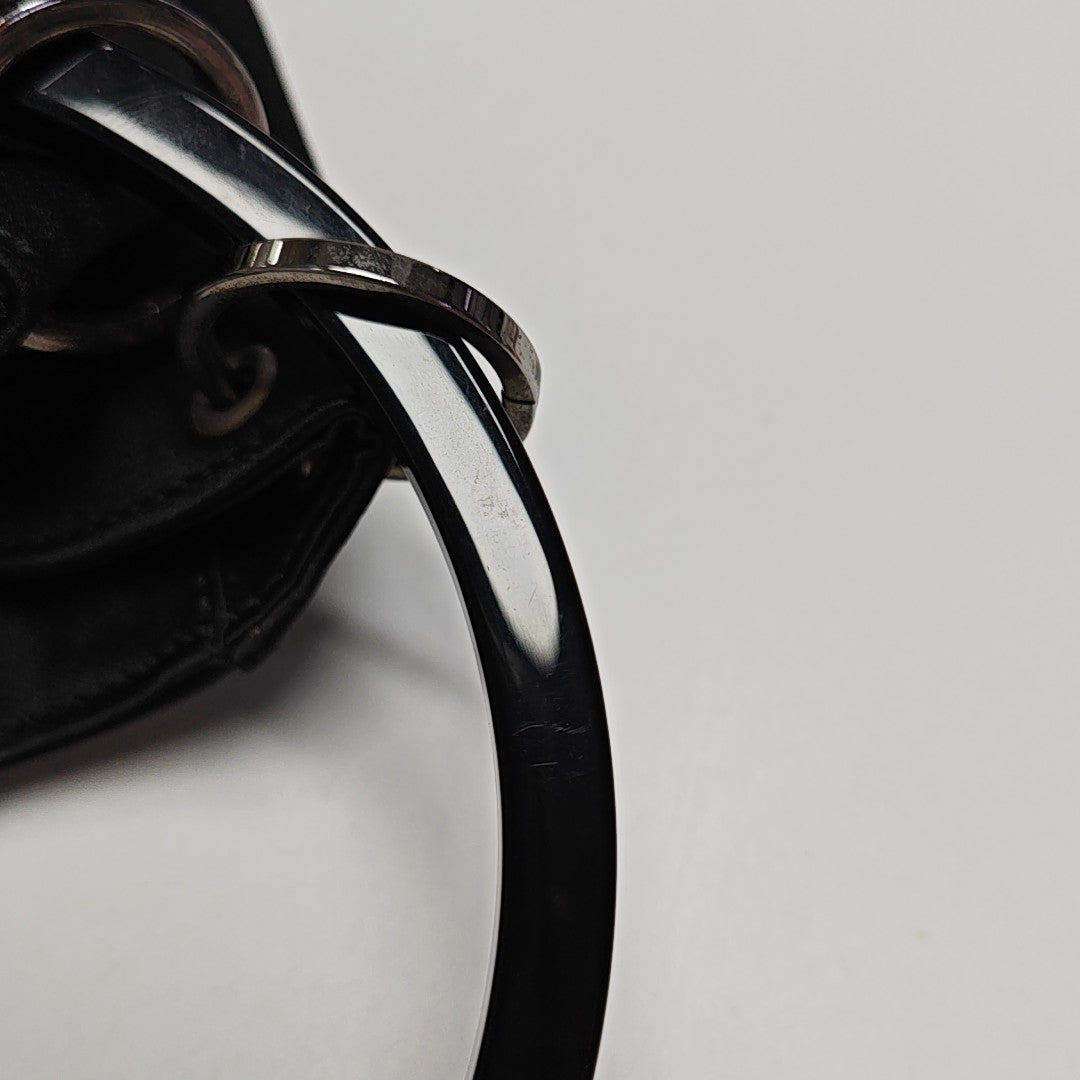 Fabric Top Handle Bag Black