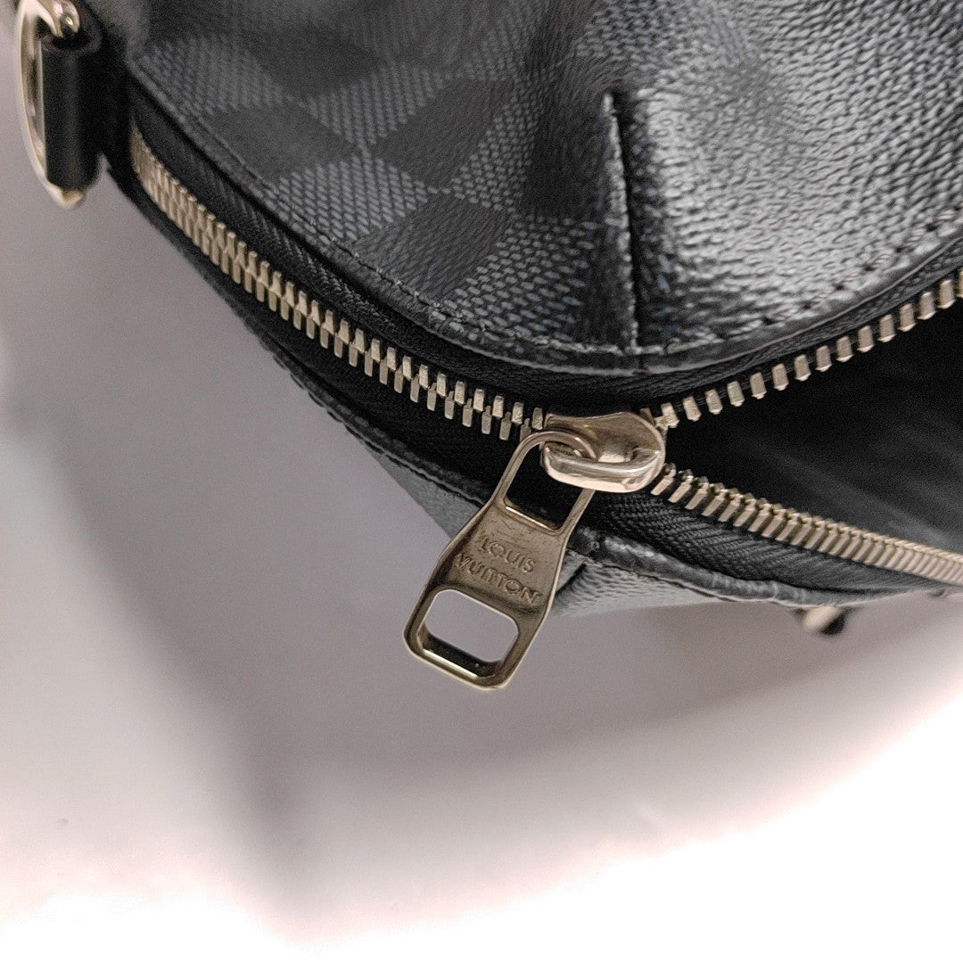 PORTE-DOCUMENTS Damier Coated Canvas Blue