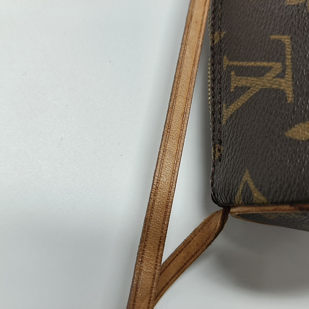 PAPILLON Mini Monogram Coated Canvas Brown