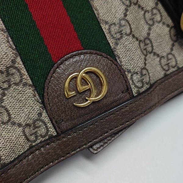 Monogram Coated Canvas Tote Bag Brown