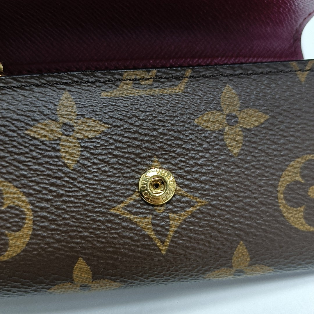 Monogram Coated Canvas Key Pouch Brown