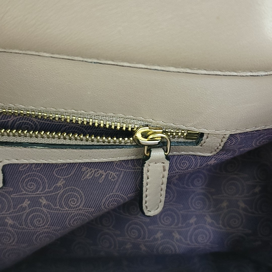 ISABELLA ROSSELINI Leather Beige