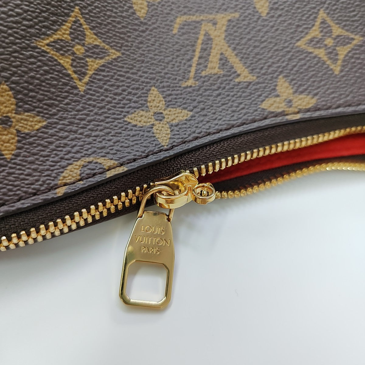Monogram Coated Canvas Shoulder Bag Brown