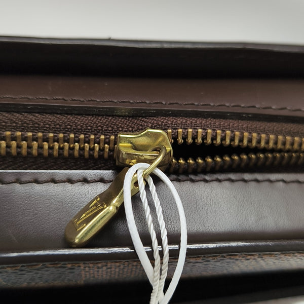 SAINT LOUIS Damier Ebene Coated Canvas Brown