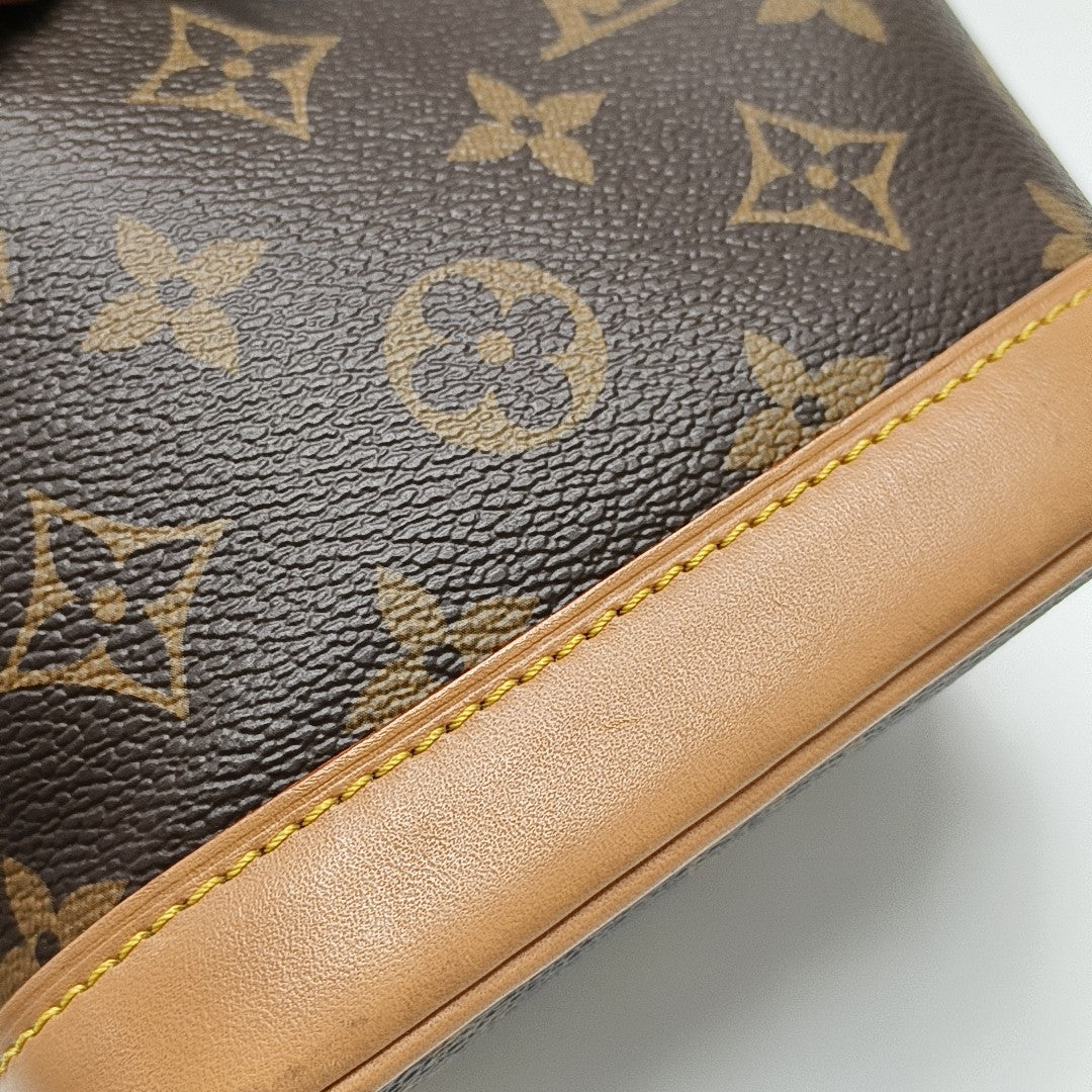 NOÉ Nano Monogram Coated Canvas Brown