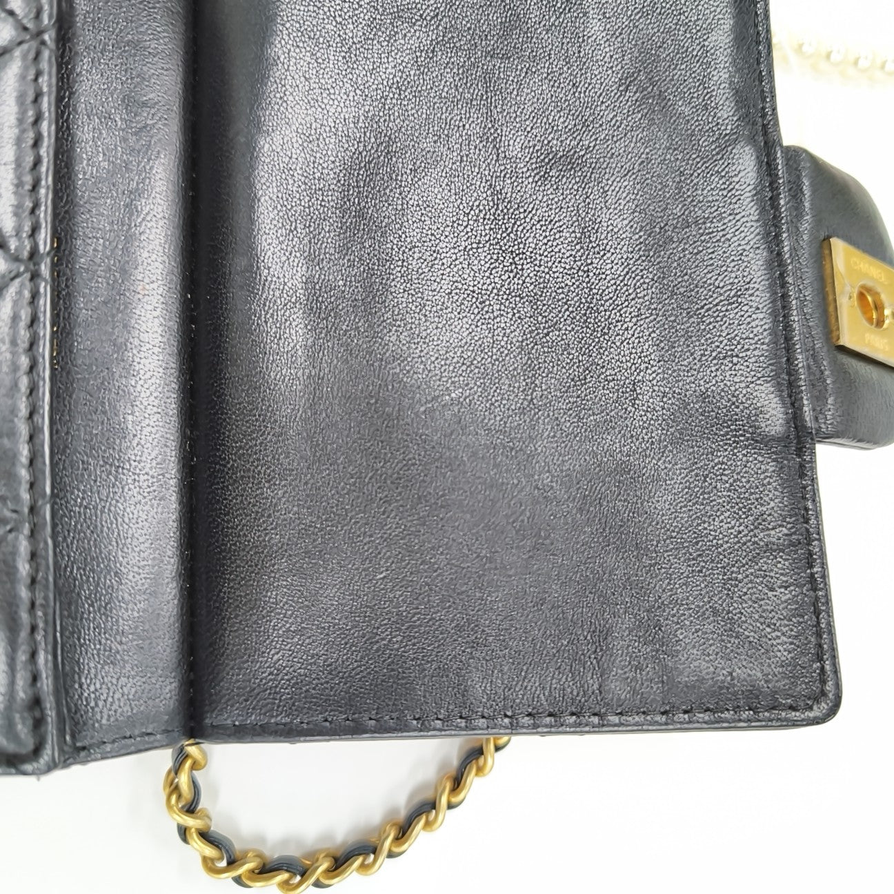 Quilted Calfskin Shoulder Bag Black