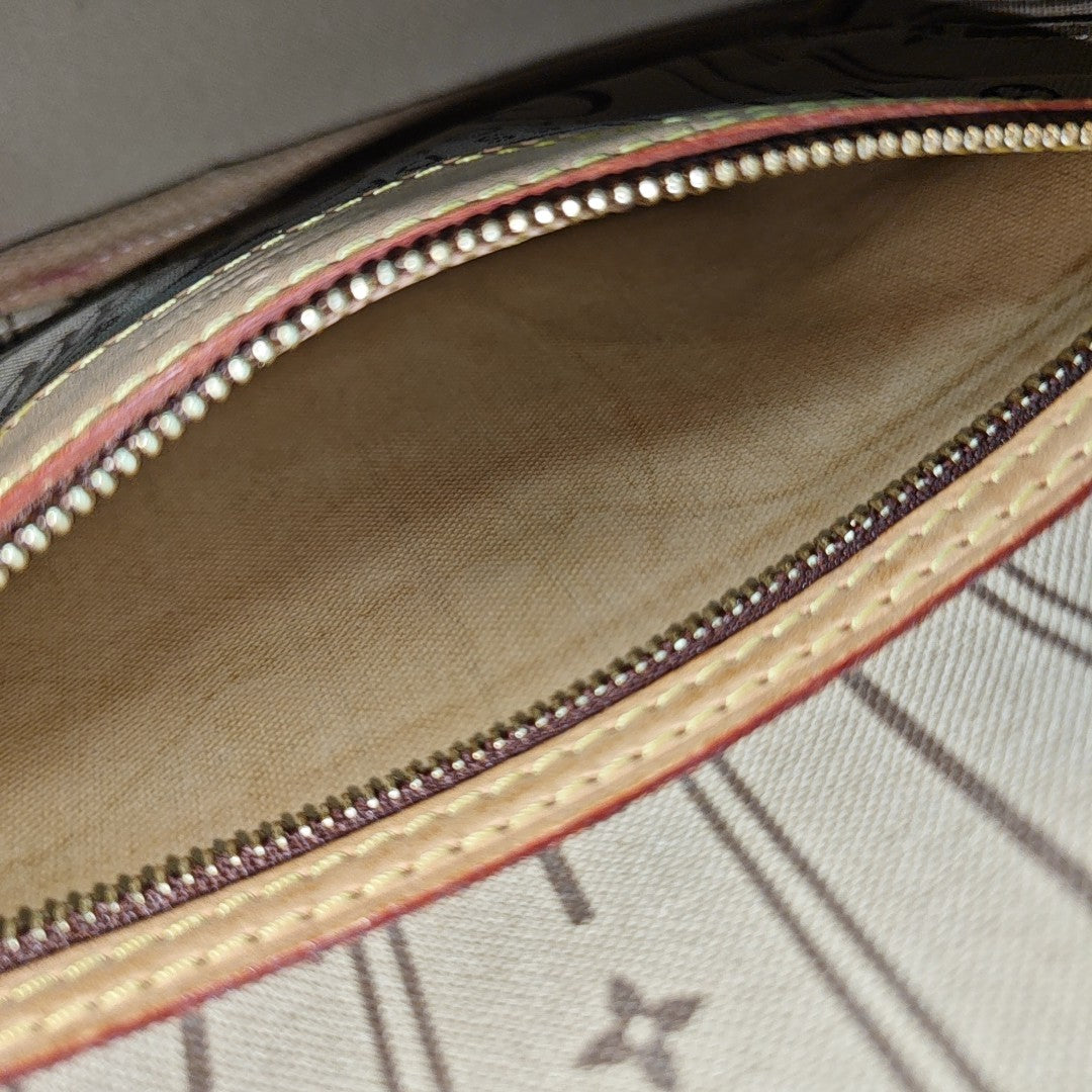 NEVERFULL PM Monogram Coated Canvas Brown
