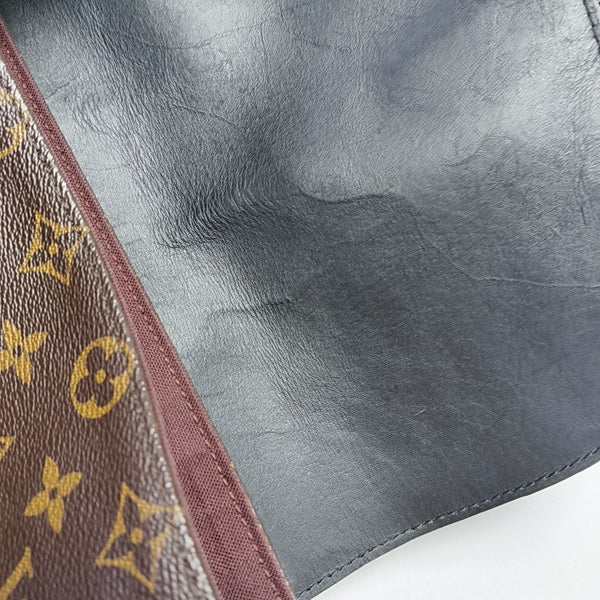 PALK Monogram Coated Canvas Brown