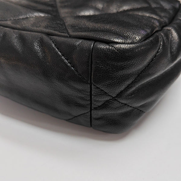 CHANEL 19 Small Quilted Lambskin Black