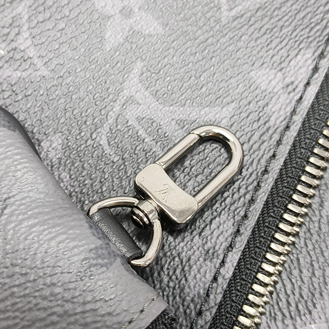 TRIO Monogram Coated Canvas Gray