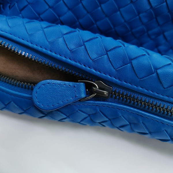 Lambskin Top Handle Bag Blue