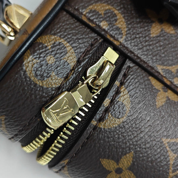 Vanity Chain Pouch Monogram Coated Canvas Brown