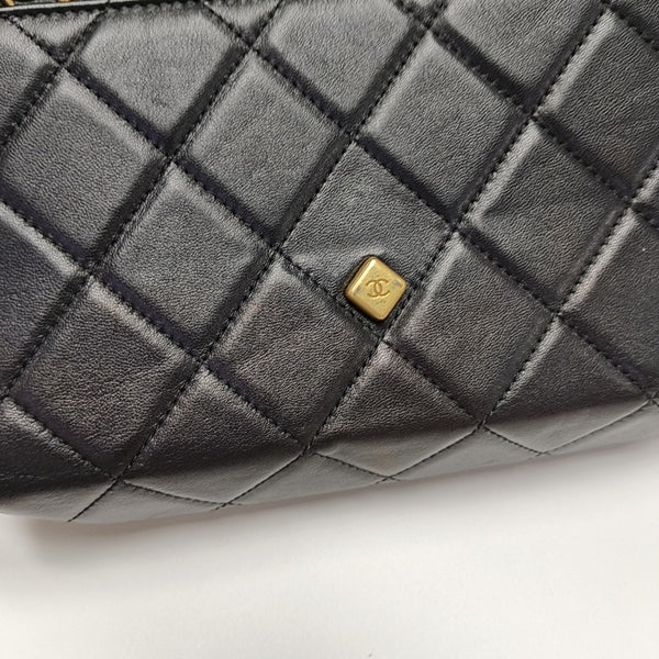WOC Quilted Lambskin Black