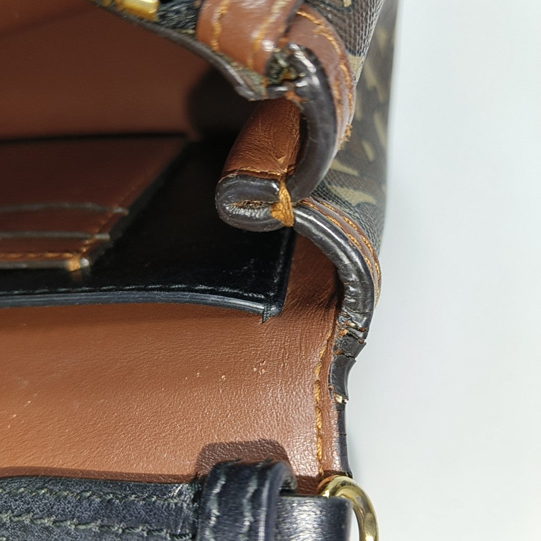 Crossbody Bag Coated Canvas Multicolor