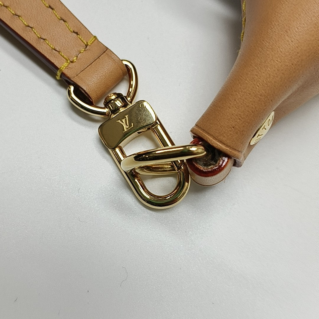 Pochette Mia Monogram Coated Canvas Brown