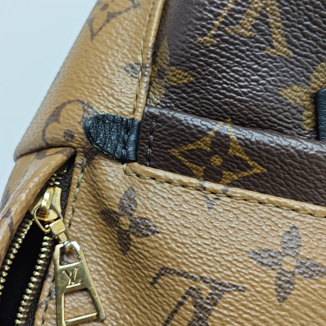 PALM SPRINGS Mini Monogram Coated Canvas Brown