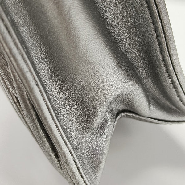 Miu Lady Quilted Lambskin Silver