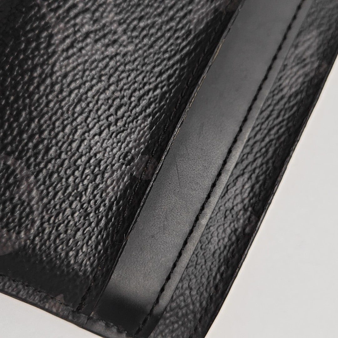 DOUBLE Monogram Coated Canvas Gray Card Holder